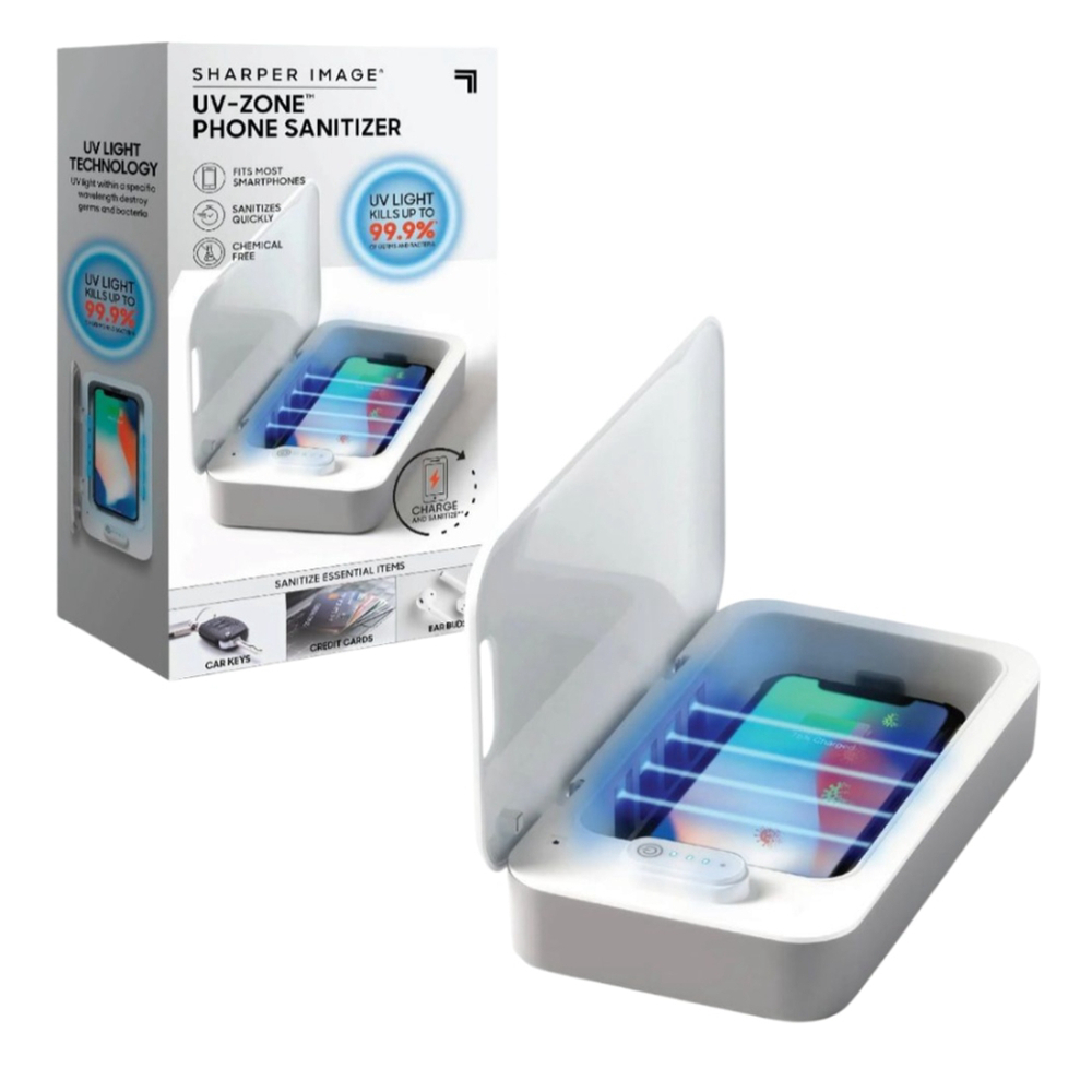 Sharper Image Phone Sanitizer UV Clean - NEW
